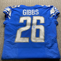 NFL - Lions Jahmyr Gibbs Signed Authentic Jersey Size 44