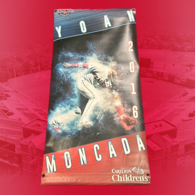 Yoan Moncada - Salem Red Sox Player Banner - 4'x2'