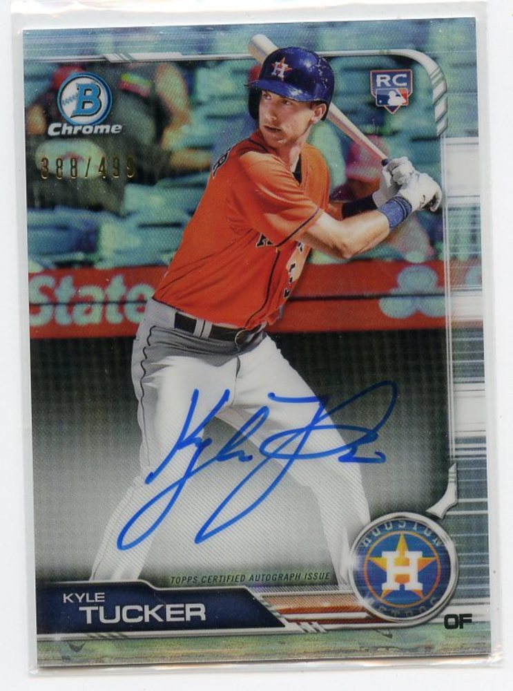 2019 Bowman Chrome Rookie Autographs Refractors #CRAKT Kyle Tucker