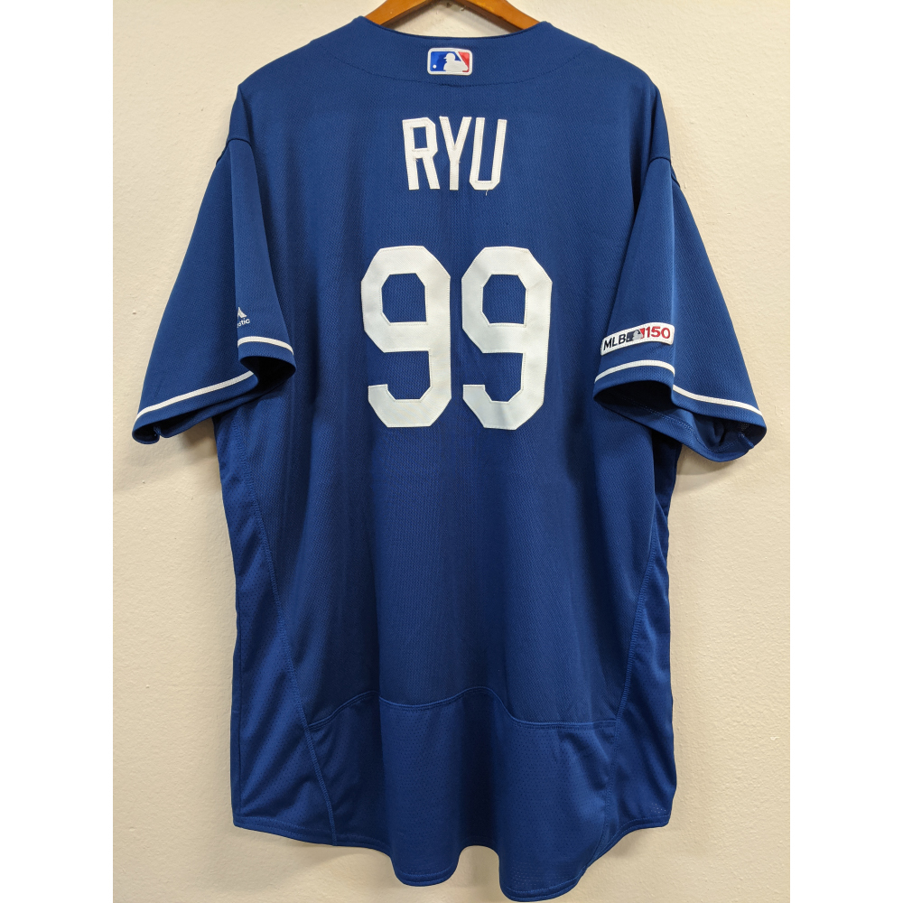 HyunJin Ryu TeamIssued Batting Practice Jersey Los Angeles Dodgers