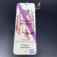 NFL - Multi Signed Super Bowl XXXI Pre Game Credential Signed By Mary Ch...