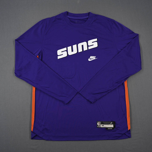 Image of Durant, Kevin - Phoenix Suns - Game-Issued Classic Long-Sleeved Shooting Shirt - 2022-23 NBA Season