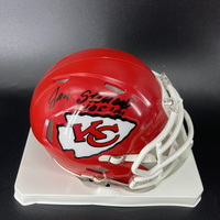 HOF - Chiefs Jan Stenerud Signed Mini Helmet with HOF 91 Inscription