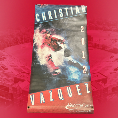Christian Vazquez - Salem Red Sox Player Banner - 4'x2'