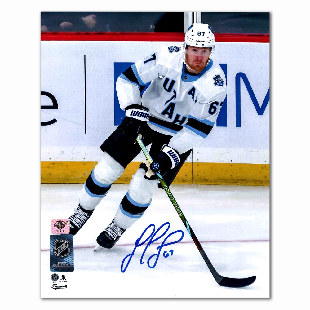 Lawson Crouse Autographed Utah Hockey Club Away 8x10 Photo