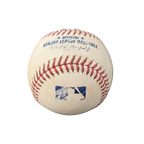 Photo of Game Used Baseball: Gerrit Cole strikes out Jonny Deluca - Chandler Simpson single off Gerrit Cole - Bottom 2 - July 8, 2026 v NYY
