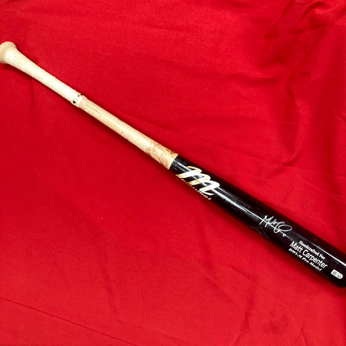 Matt Carpenter Autographed Game Used Broken Bat (STL @ COL, 9/10/19)