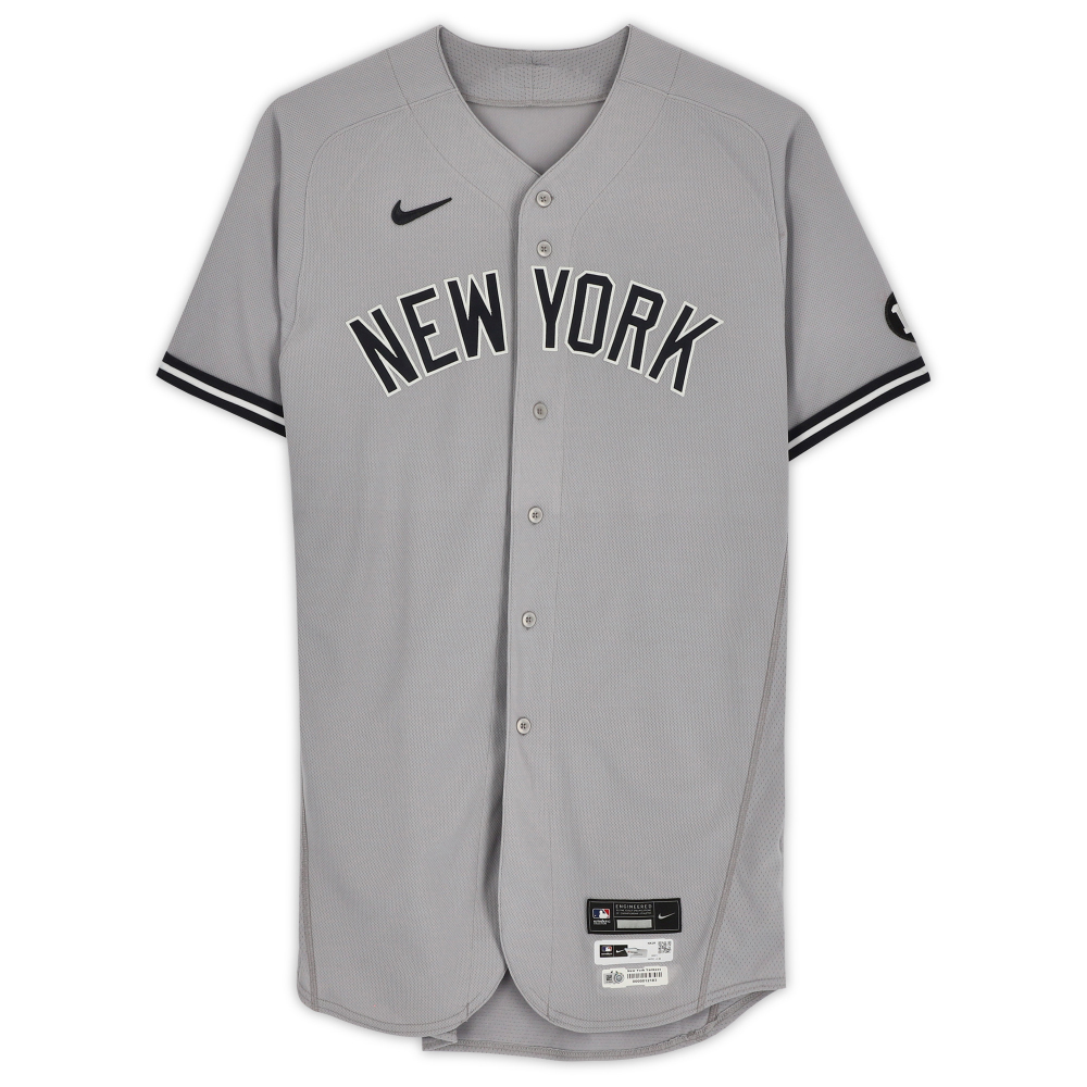 Aroldis Chapman New York Yankees GameUsed 54 Gray Jersey vs. Houston