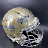NFL - Broncos Peyton Manning Signed Authentic Super Bowl 50 Speed Helmet
