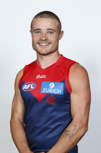 Photo of 2025 Melbourne Demons Retro Gather Round Blue Guernsey - Kade Chandler #37