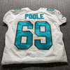 NFL - Dolphins Terry Poole Game Cut Jersey Size 44