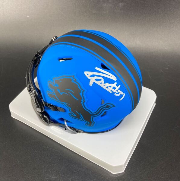 Lions - Kerby Jospeh Signed Rave Mini Helmet