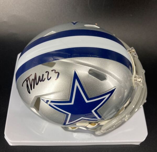 NFL - Cowboys Jaydon Blue Signed Mini Helmet