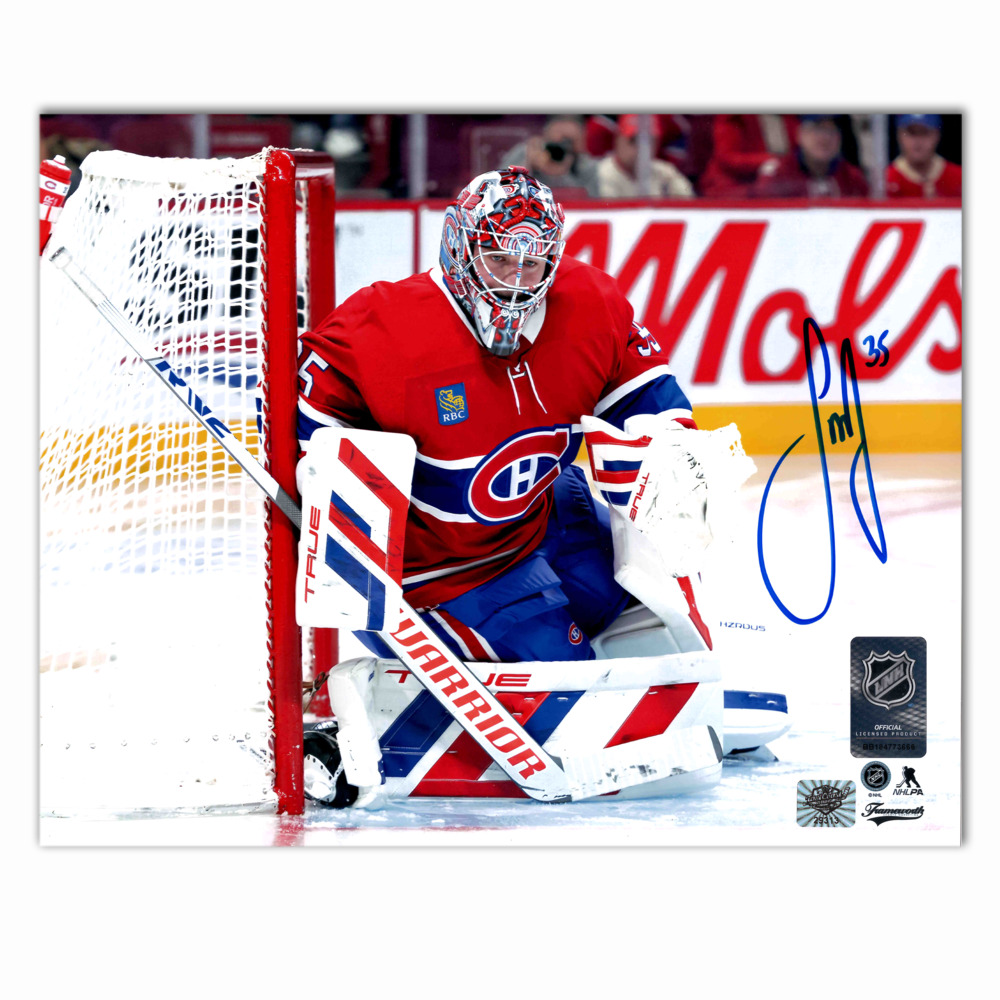 Sam Montembeault Autographed Montreal Canadiens Home 8x10 Horizontal Photo