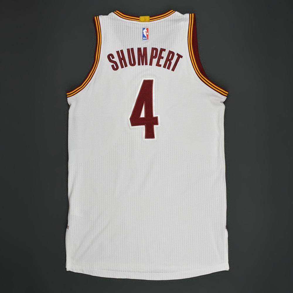 Iman Shumpert Cleveland Cavaliers White Playoffs GameWorn Jersey