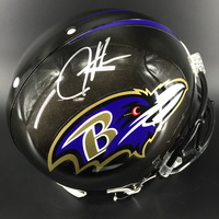 NFL - Ravens Justice Hill Signed Proline Helmet