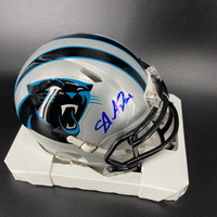 Panthers - Shaq Thompson Signed Mini Helmet