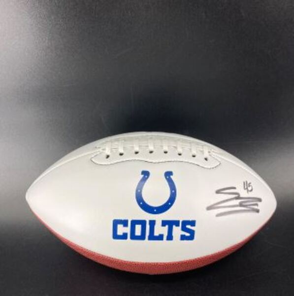 Colts - EJ Speed Signed Panel Ball