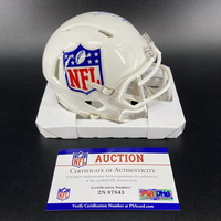 Red Cross - Jacksonville State Zerrick Cooper Signed NFL Shield Mini Helmet