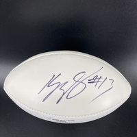 Panthers - Kelvin Benjamin Signed Panel Football With Panthers Logo