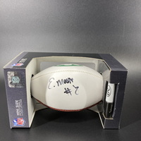 Jets - Elijah Moore Signed Mini Football With Jets Logo
