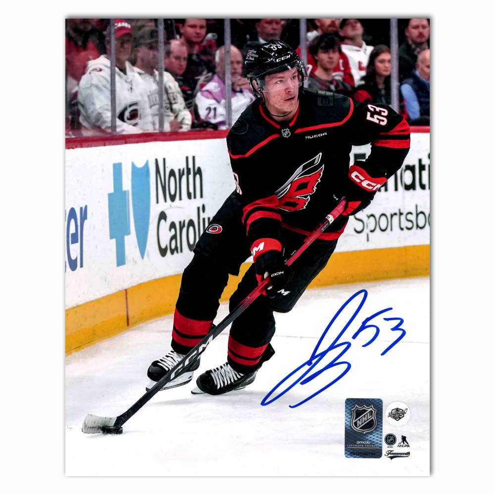 Jackson Blake Autographed Carolina Hurricanes Home 8x10 Photo