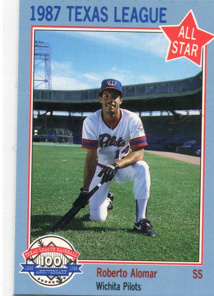 1987 Texas League All-Stars Feder #8 Roberto Alomar