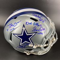 HOF - Cowboys Multi Signed Replica Speed Helmet Signed by Tony Dorsett, ...