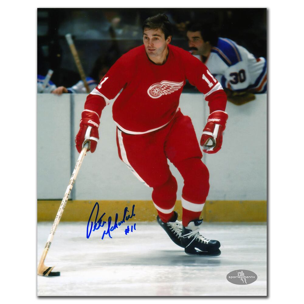 Pete Mahovlich Detroit Red Wings Autographed 8x10