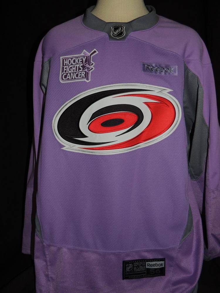Carolina Hurricanes Authentic, Autographed Hockey Fights Cancer Jay