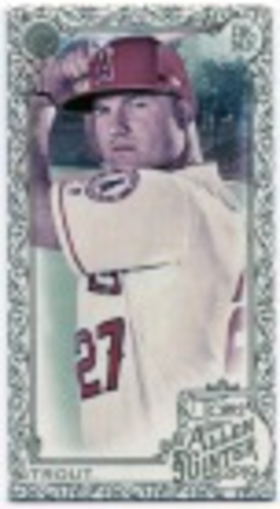 2019 Topps Allen and Ginter Mini Gold Border #10 Mike Trout
