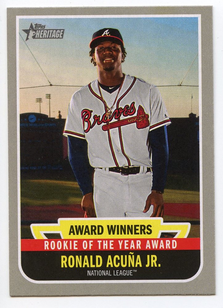 2019 Topps Heritage Award Winners #AW6 Ronald Acuna Jr.