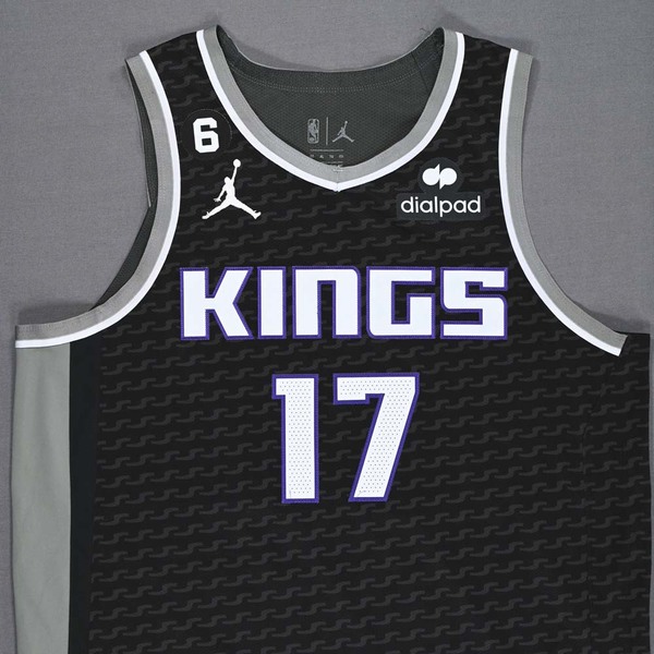 Kessler Edwards Sacramento Kings Game Worn Statement Edition Jersey 
