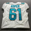 NFL - Dolphins Mark Asper Game Cut Jersey Size 44