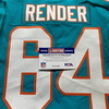 NFL - Dolphins Tyshun Render Game Cut Jersey Size 42 With Shula Patch
