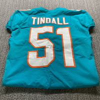 NFL - Dolphins Channing Tindall Game Cut Jersey Size 42
