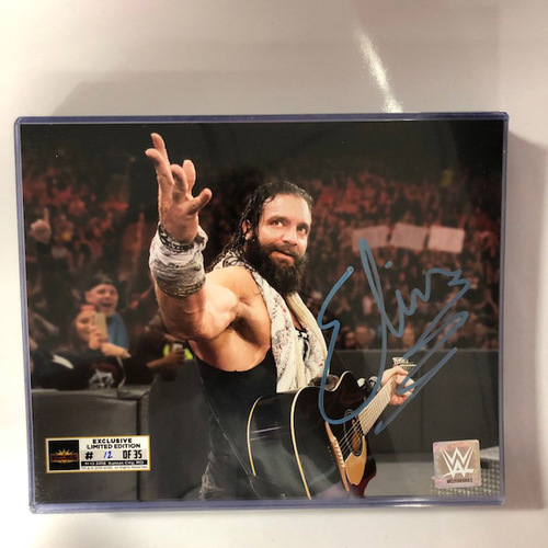 Elias SIGNED WrestleMania 35 Superstore Exclusive Photo (Random Number)