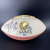 NFL - Saints Deuce McAllister Signed Panel Ball with Saints Logo