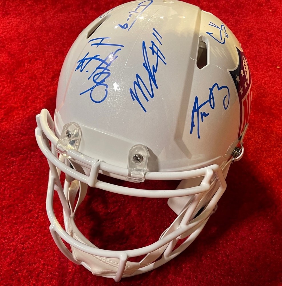 NFL Auction Multi Signed NFL Shield Helmet Signed by 2022 NFL