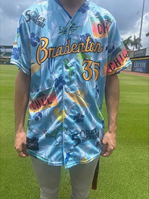 #24 Tyler Samaniego Bradenton Marauders Margaritaville Jersey