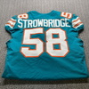 NFL - Dolphins Jason Strowbridge Game Cut Jersey Size 46 With Shula Patch