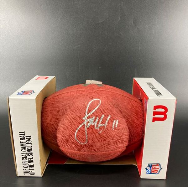 HOF - Cardinals Larry Fitzgerald Signed Authentic Salute To Service Foot...