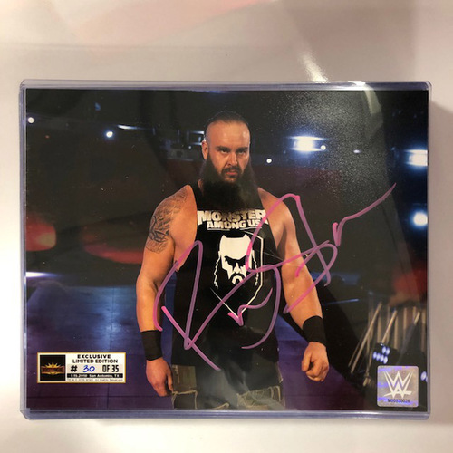 Braun Strowman SIGNED WrestleMania 35 Superstore Exclusive Photo (Random Number)