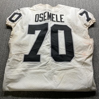 STS - Raiders Kelechi Osemele Game Worn Jersey (12/30/18) Size 48