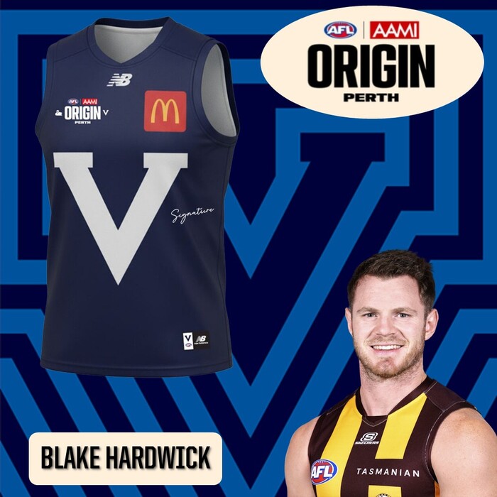 Photo of Blake Hardwick 2026 VIC AFL Origin Guernsey