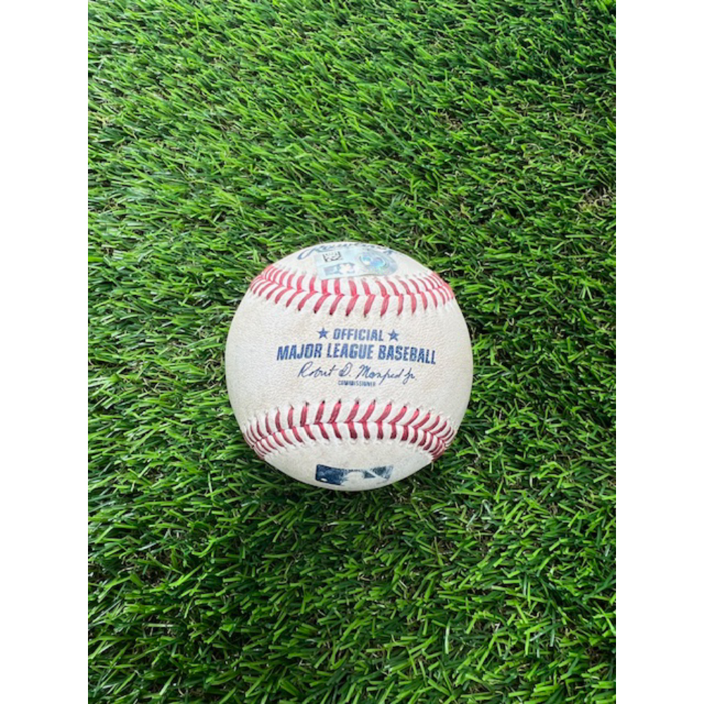 Aaron Civale Strikeouts - 9/3/2024 STL at MIL Game-Used Baseball