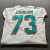 NFL - Dolphins Wesley Johnson Game Cut Jersey Size 46
