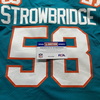 NFL - Dolphins Jason Strowbridge Game Cut Jersey Size 46 With Shula Patch