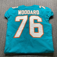 NFL - Dolphins Jonathan Woodard Game Cut Jersey Size 42