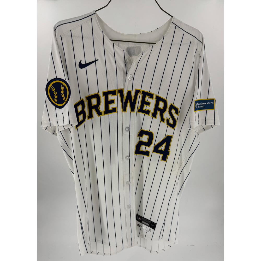 William Contreras All-Star Season Game-Used Pinstripe Jersey Used